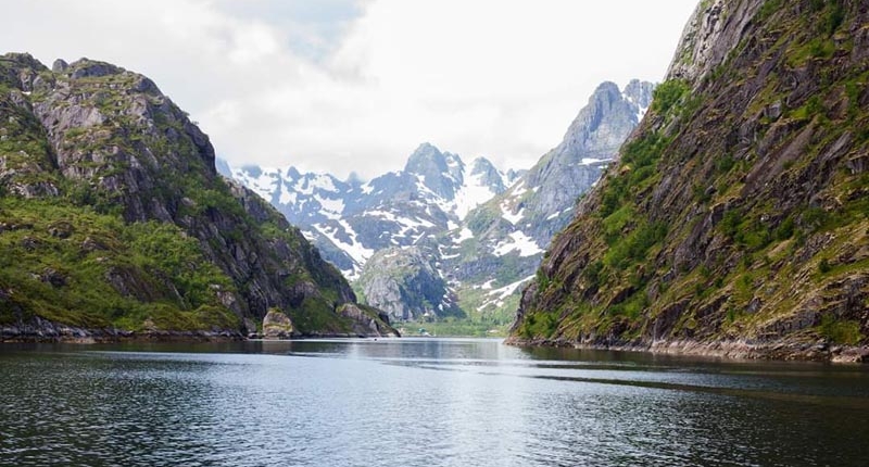 fjor, natur, lofoten